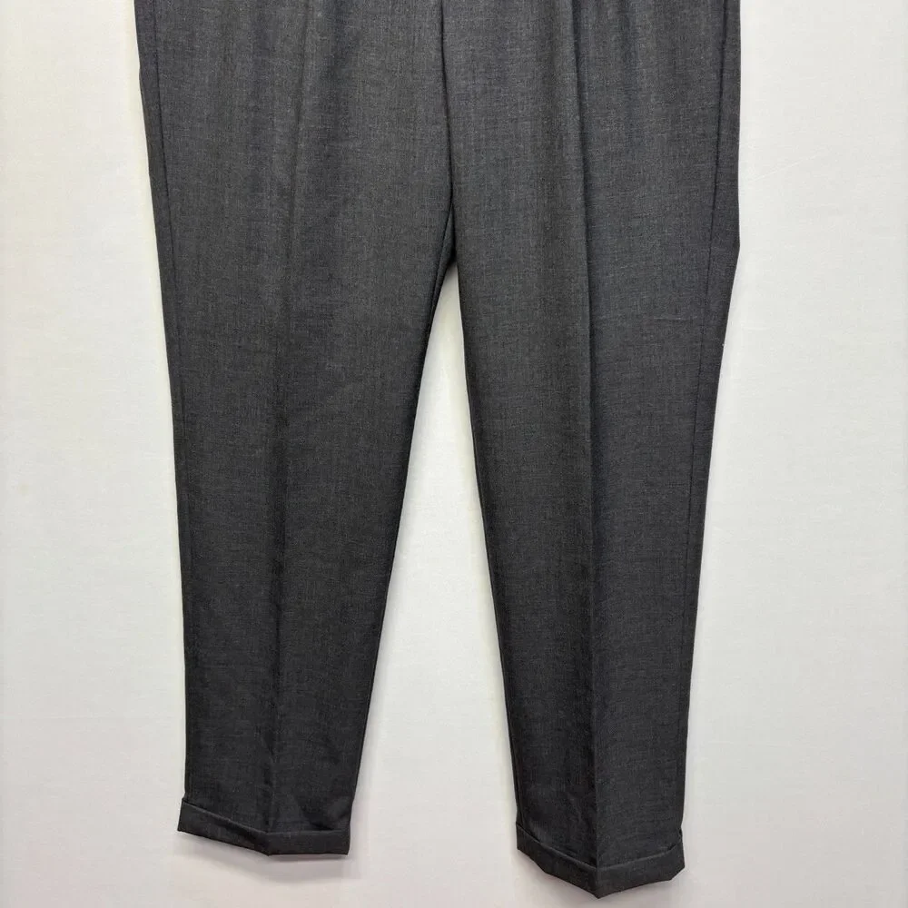 NWT Lauren Ralph Lauren Men Pleated Wool Blend Dress Pants 36x34 Gray D119 -26